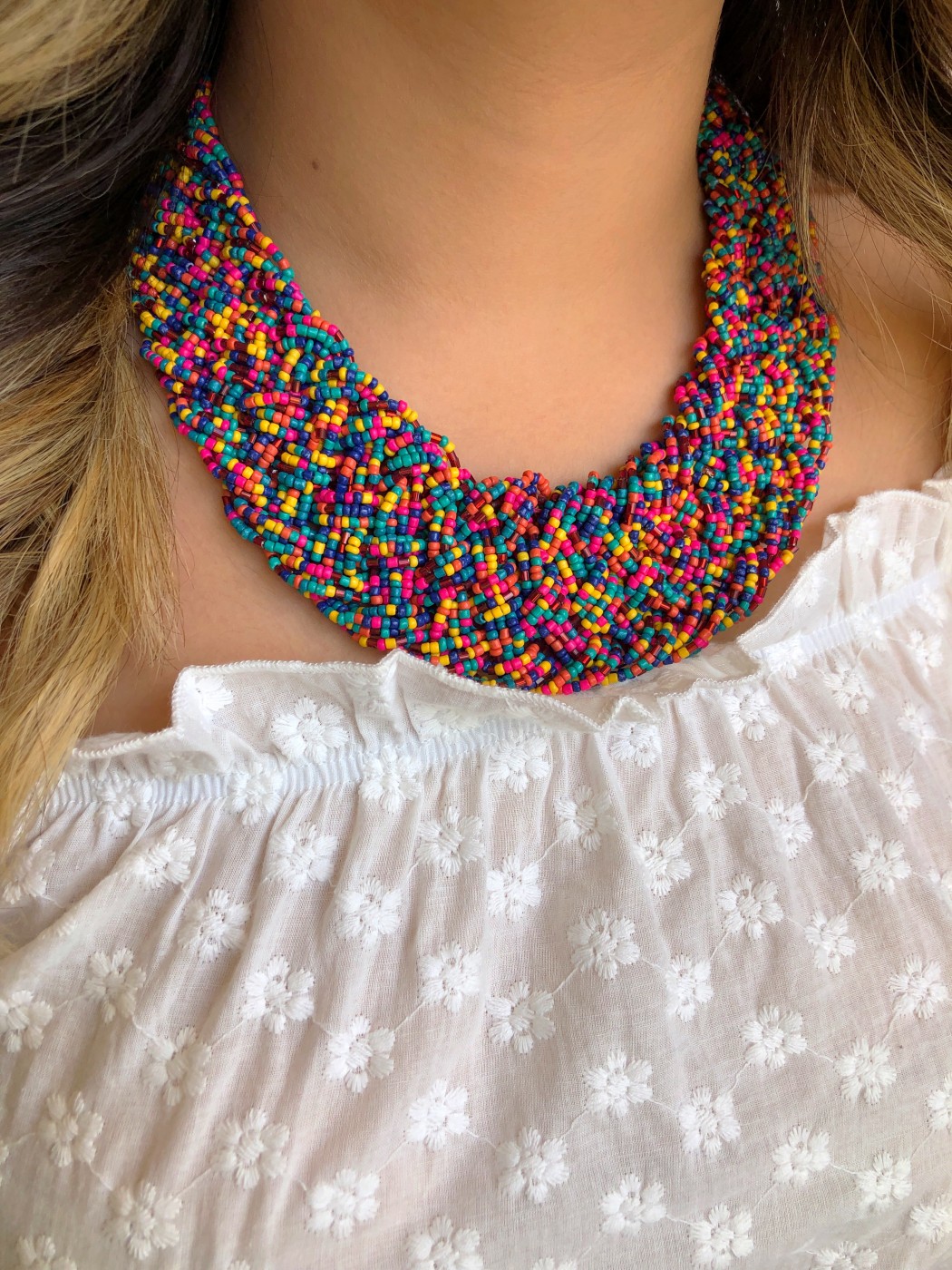 Classic ” Braided Bead Necklace ( MIX ) Ale Accessories