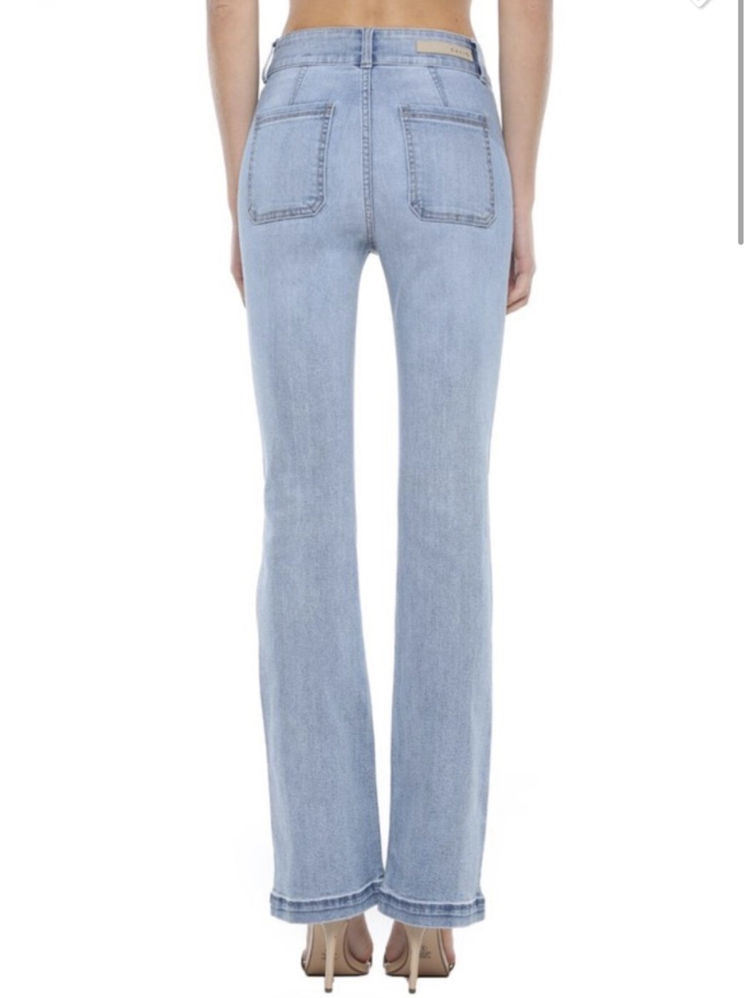 High Rise Flare w. Back Yoke Jeans ( Light Blue ) Ale Accessories