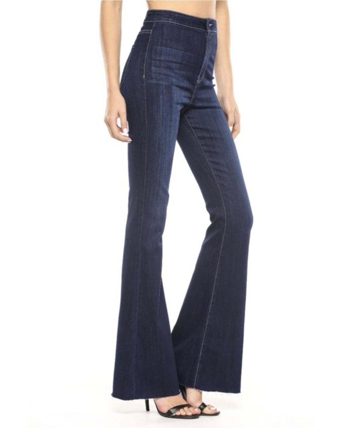 super high rise flare jeans