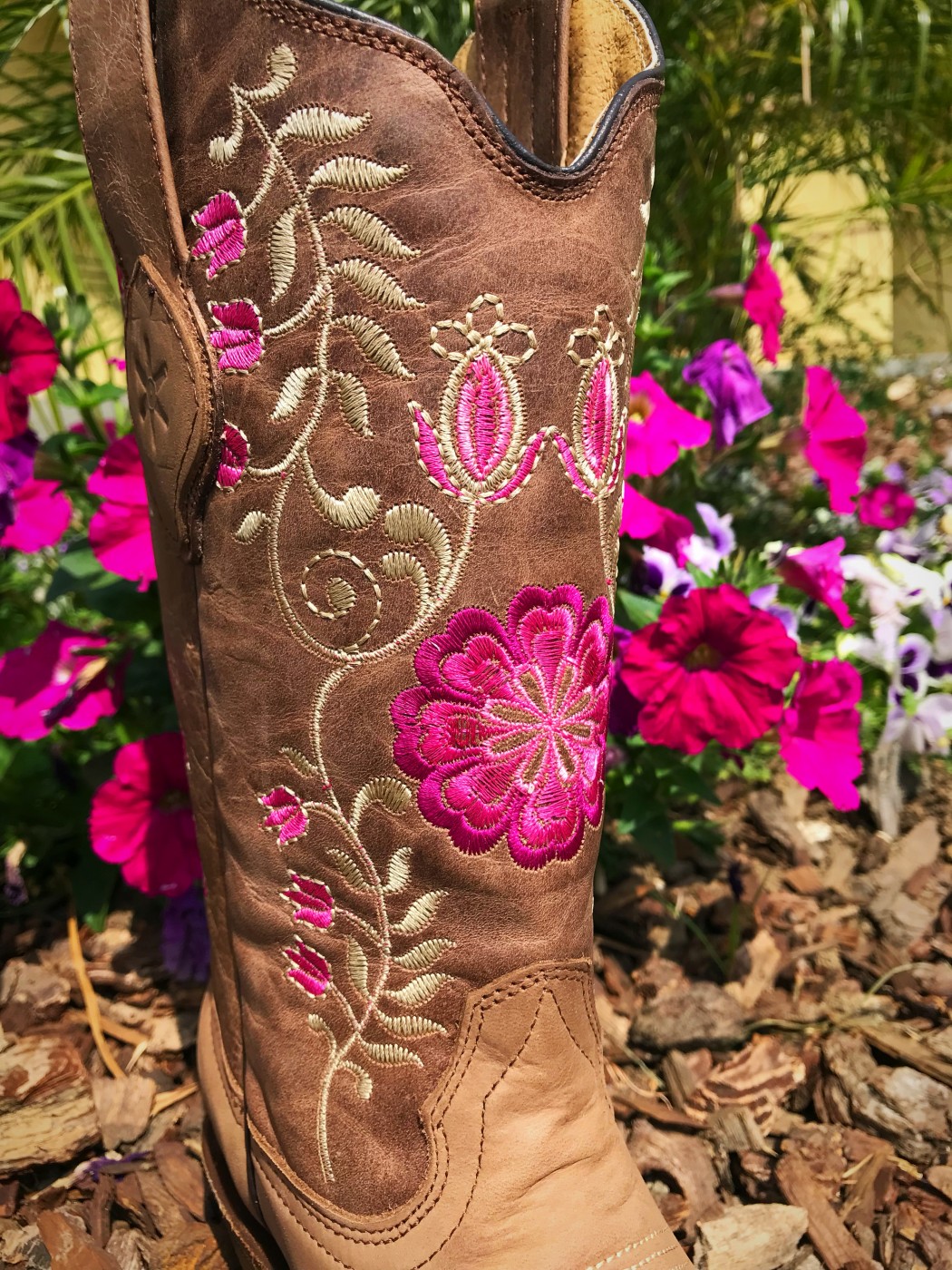 women's floral western boots