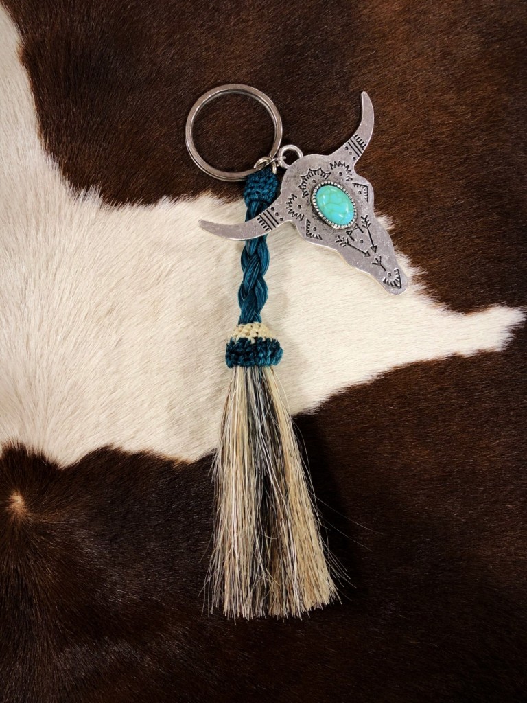 braided custom keychain