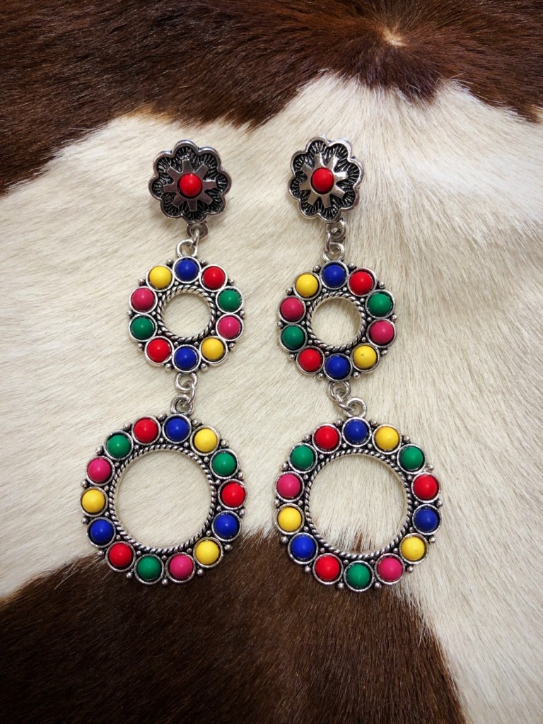 western fashion earrings