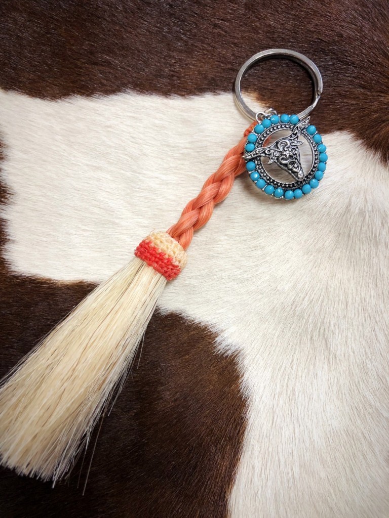 horsehair keychain