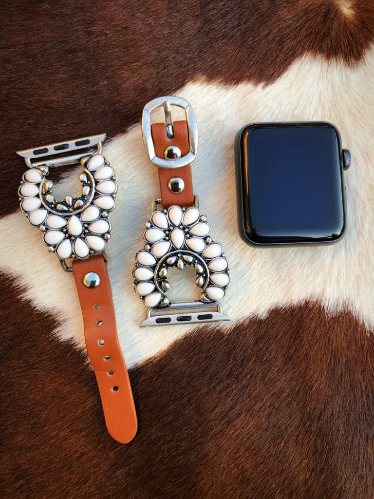 Cowgirl ” Western Watch Band ( White ) – Ale Accessories