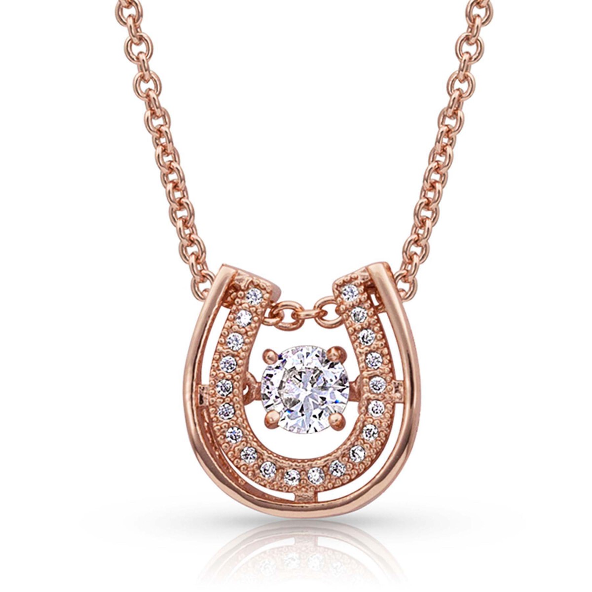 14kt white gold horseshoe necklace with diamonds. - Woodbridge Jewelery  Exchange