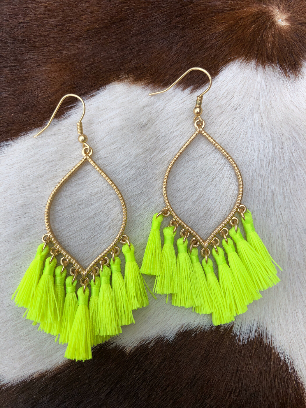 Earrings & Studs | Yellow thread tassel earring | Freeup