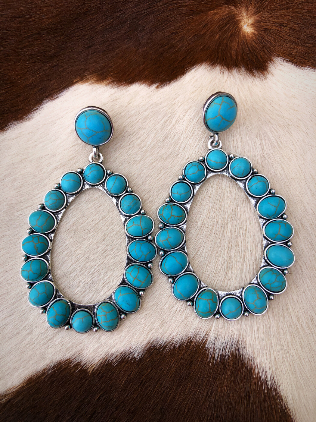 Vilma Western Teardrop Earrings Turquoise Ale Accessories