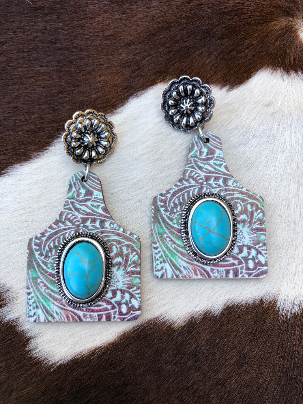 1pair Vintage Western Cowboy Style Animal Owl Design Electroplated  Distressed Earrings, Personalized Punk Rock Streetwear | SHEIN USA