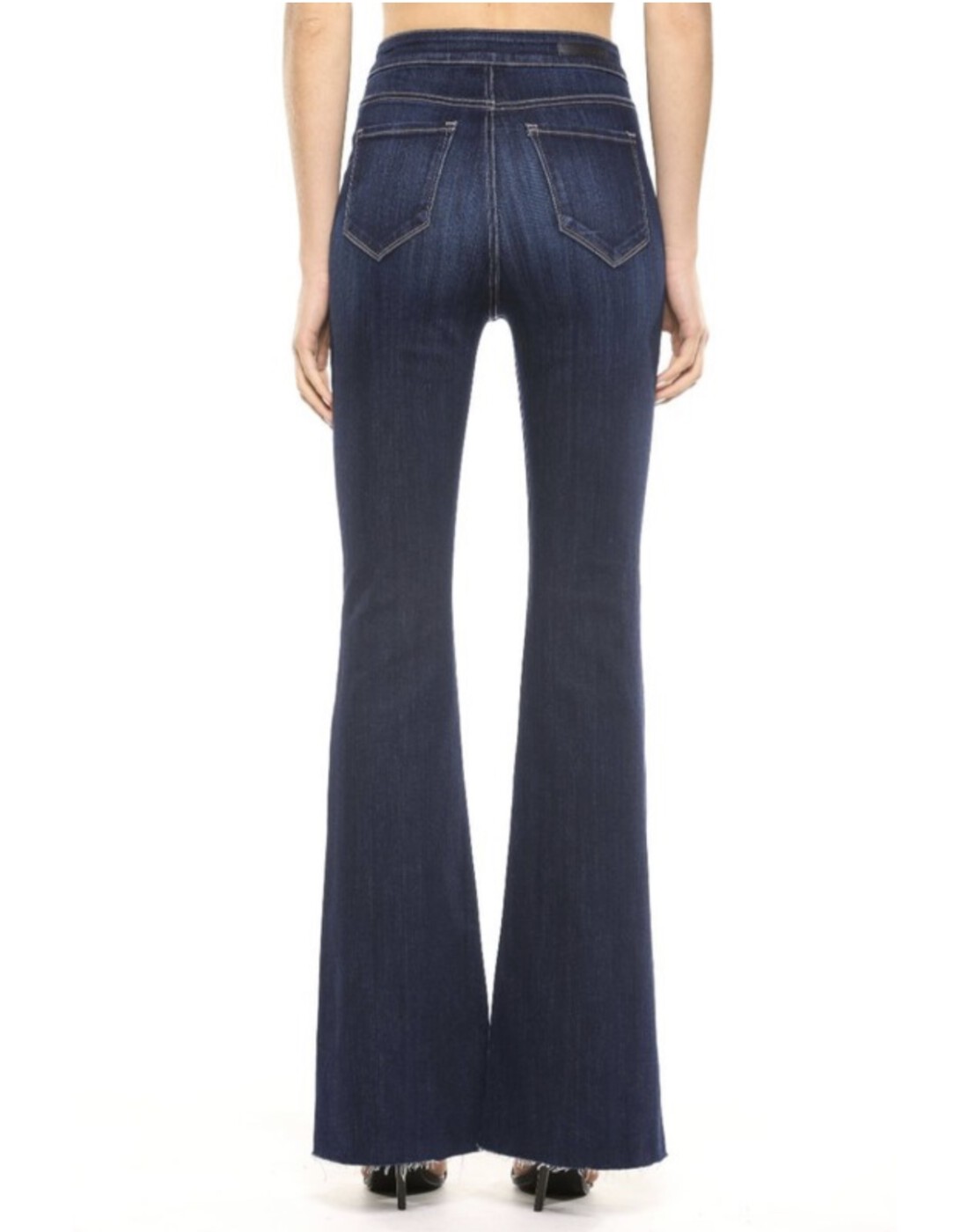 High Rise Super Flare Jeans ( Dark Denim ) | Ale Accessories