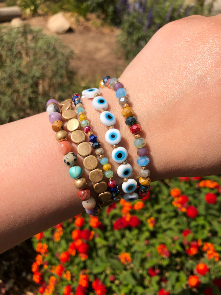 Chakra Bracelet Jewelry Handmade Multi Color Natural Stone Tube Beads  Leather Wrap Bracelet Couples Bracelets Gifts