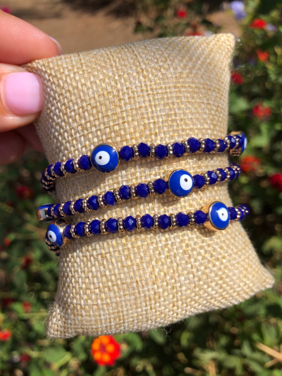 Bracelet Blue Beads 