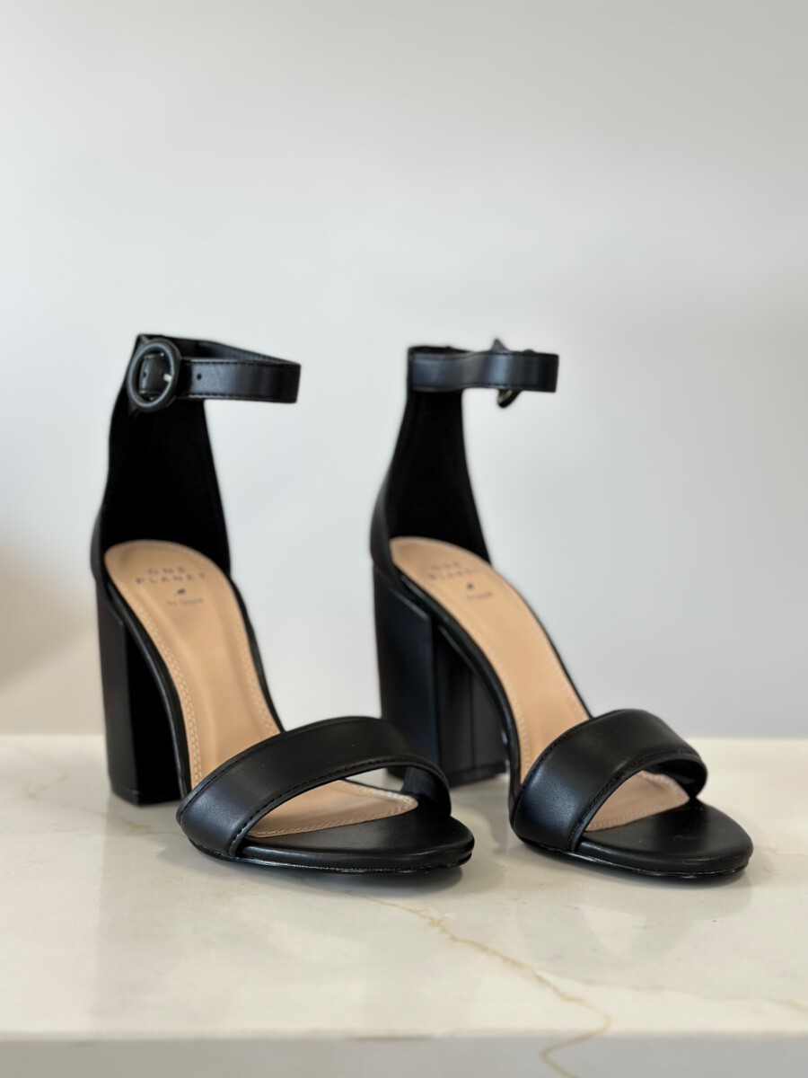 SALE: Black Suede Strappy Sling Back Heeled Sandal | SilkFred