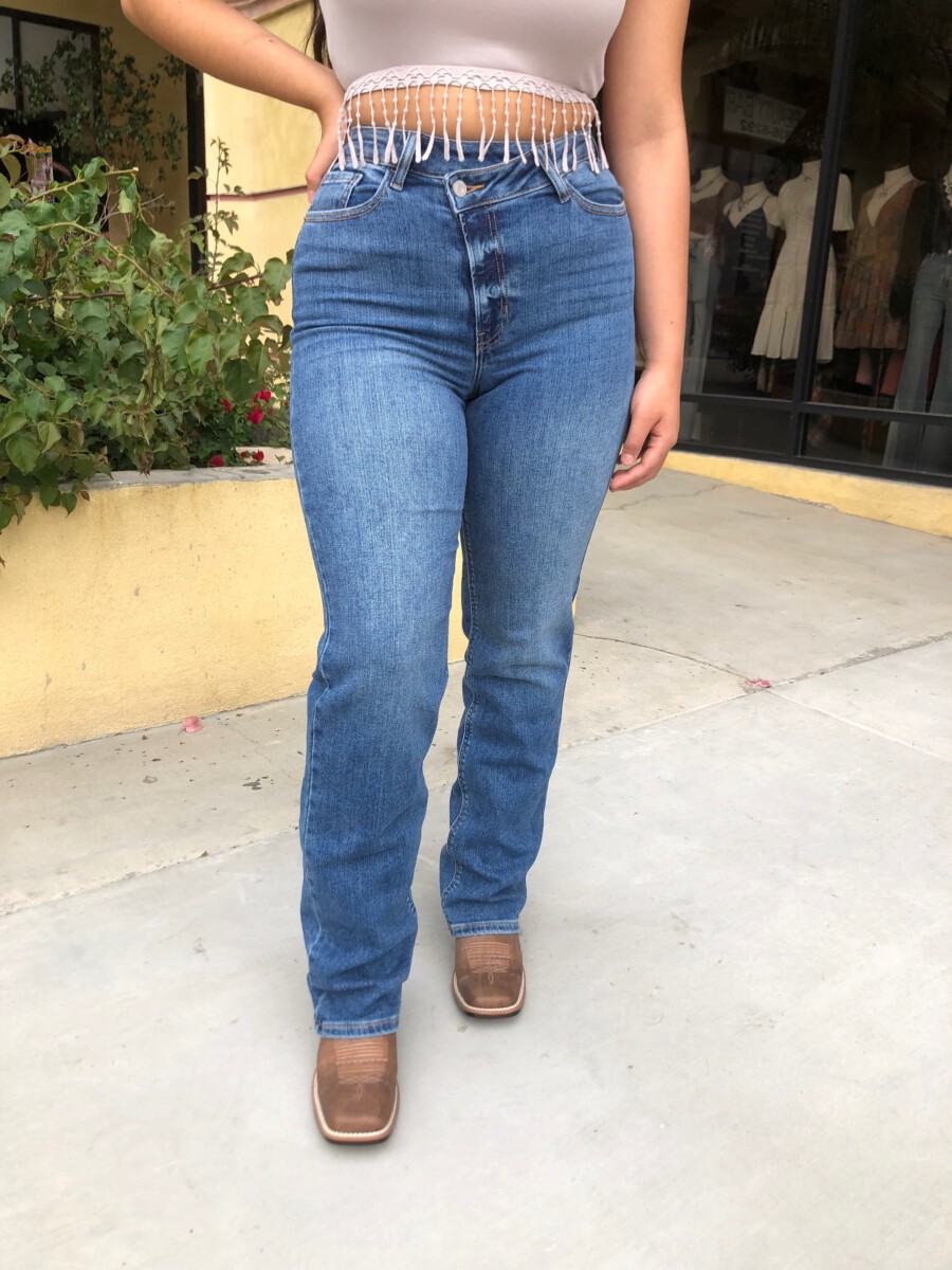 Vanessa ” Cross Over Super High Rise Dad Jeans – Ale Accessories