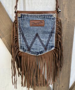 ARIAT-” Victoria ” Floral Tooling and Fringe Concealed Carry Crossbody Bag  ( Brown ) (Copy) – Ale Accessories